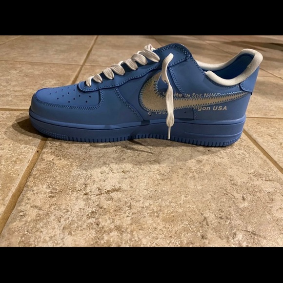 Off white Nike Air Force blue - Picture 6 of 6